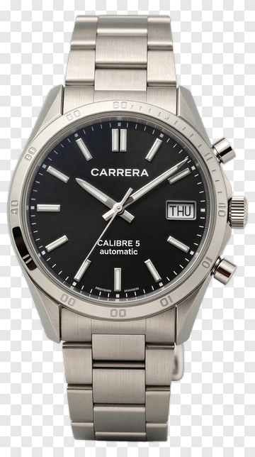 Carrera Automatic Watch With Black Dial PNG