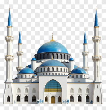 Blue Mosque With Tall Minarets PNG