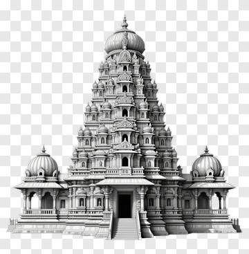 Detailed Temple Structure PNG