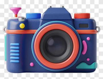 Colorful Toy Camera PNG