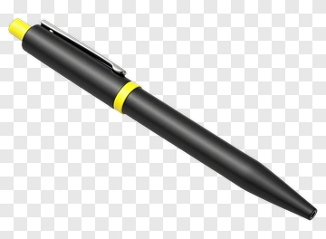 Black And Yellow Ballpoint Pen PNG