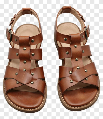 Brown Leather Sandals PNG