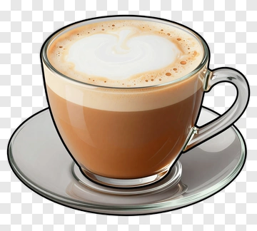 Coffee Cup With Creamy Foam PNG
