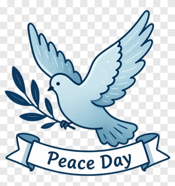 Dove Holding Olive Branch For Peace Day PNG