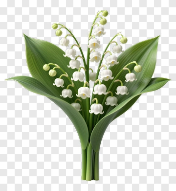 Bouquet Of Lily Of The Valley Flowers PNG