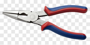 Pliers With Red And Blue Handles PNG