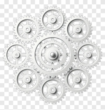 Gear Mechanism Composition PNG