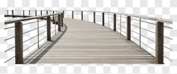 Curved Wooden Boardwalk PNG