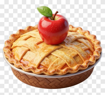 Apple Pie With Lattice Crust PNG