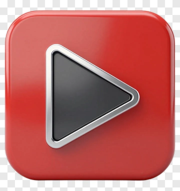 Red Play Button Icon PNG