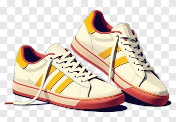 Pair Of Retro Sneakers PNG