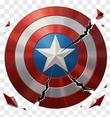 Broken Captain America Shield PNG