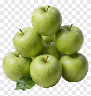Green Apples Stack PNG