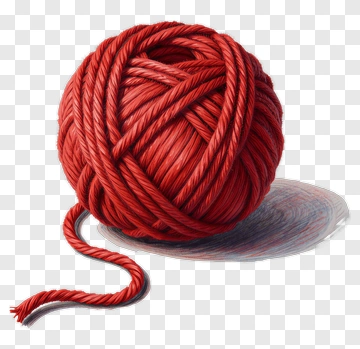 Red Yarn Ball PNG