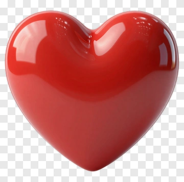 Red Heart Shape PNG