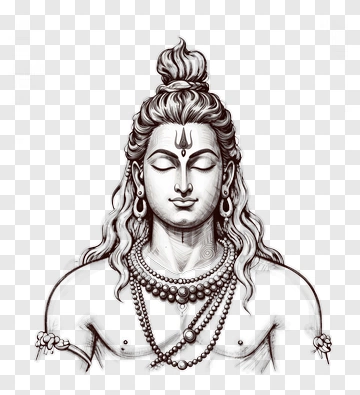 Illustration Of Hindu God Shiva PNG