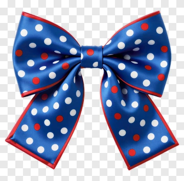 Polka Dot Bow PNG