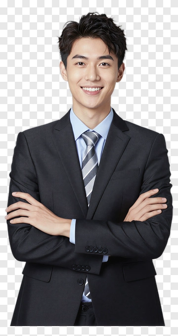 Businessman Smiling With Arms Crossed PNG