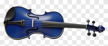 Blue Violin PNG