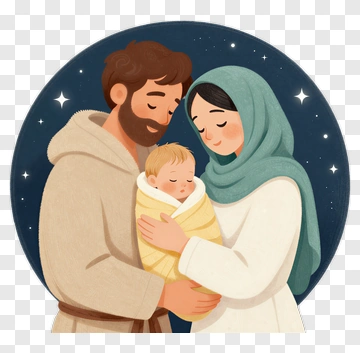 Family Holding A Baby PNG