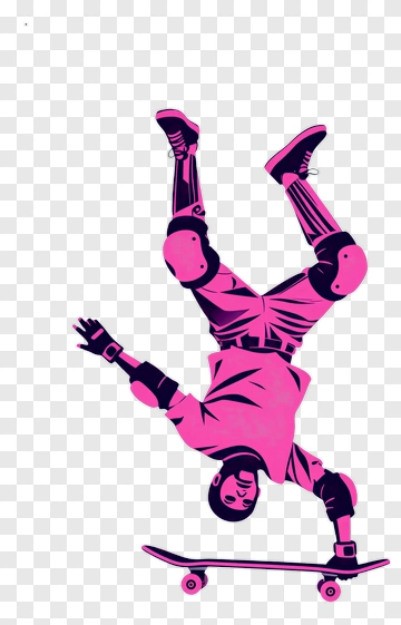 Skateboarder Performing A Handstand Trick PNG