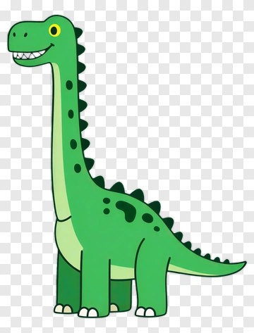Cartoon Green Dinosaur PNG