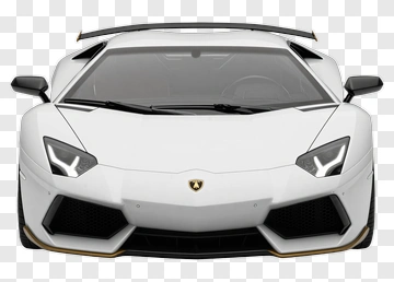 White Sports Car PNG