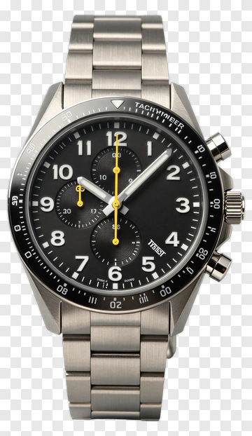 Men's Stainless Steel Chronograph Watch PNG