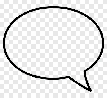 Empty Speech Bubble Outline PNG