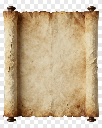 Old Scroll With Decorative Edges PNG
