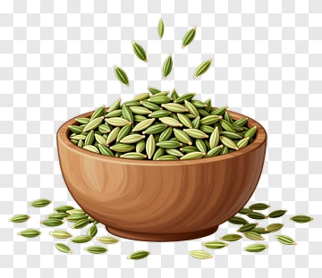 Bowl Of Fennel Seeds PNG