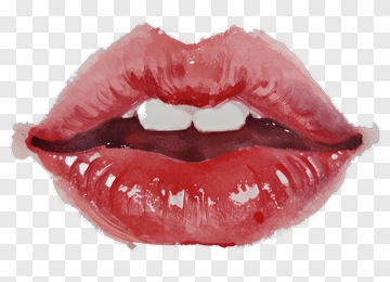 Watercolor Lips PNG