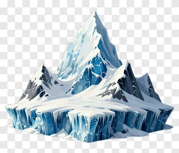 Snowy Mountain Peak PNG