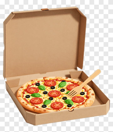 Pizza In A Takeout Box PNG