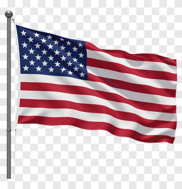 American Flag Waving PNG