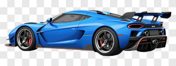 Blue Sports Car PNG