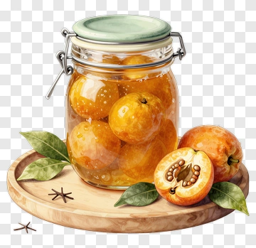 Jar Of Preserved Oranges PNG
