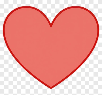 Red Heart Shape PNG