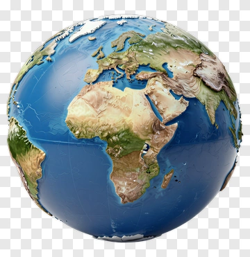 3D Globe Of Earth PNG