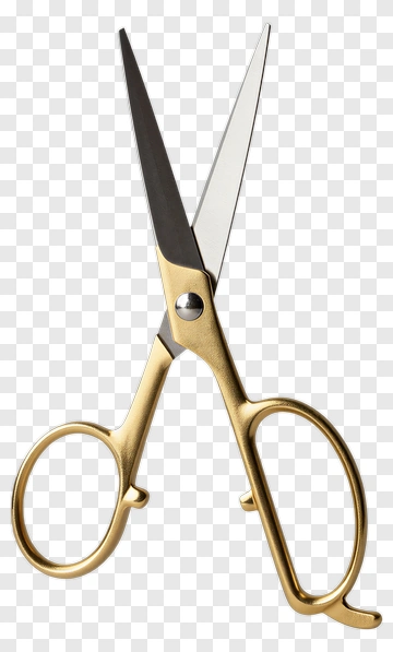 Gold Scissors PNG