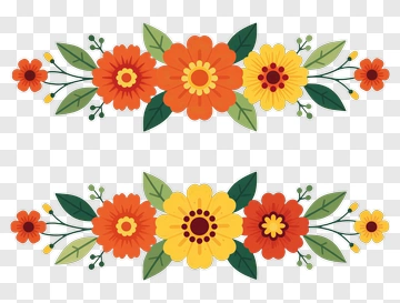 Colorful Floral Arrangement PNG