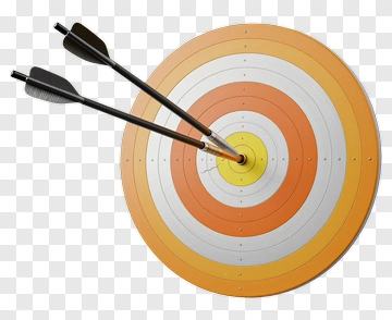 Archery Target With Arrows PNG