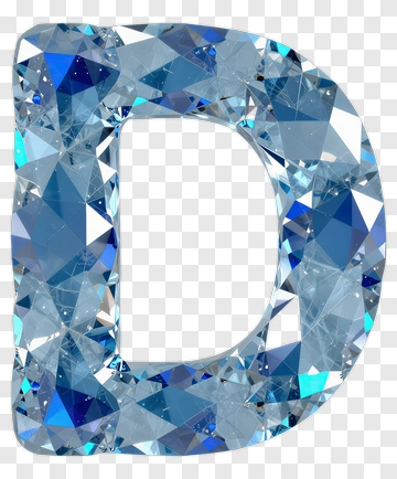 Diamond Letter D PNG