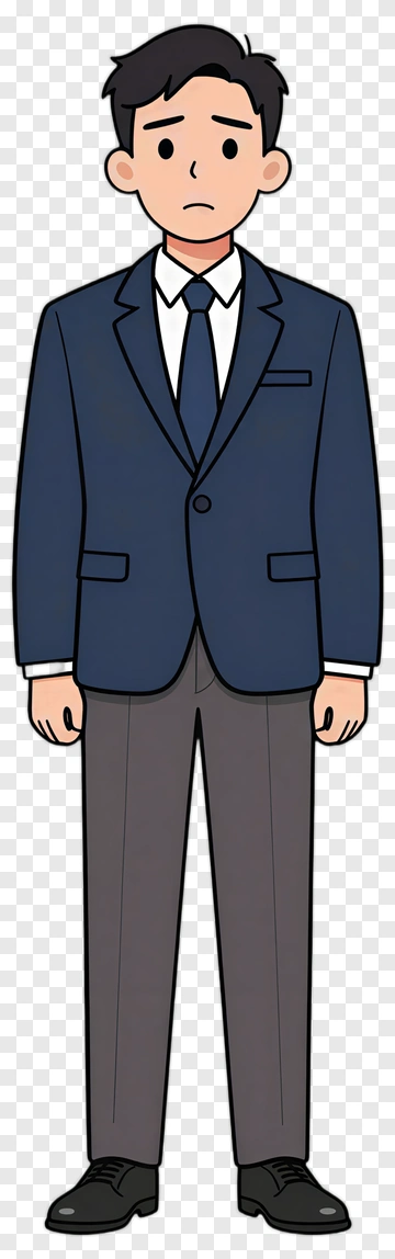 Cartoon Businessman In A Suit PNG