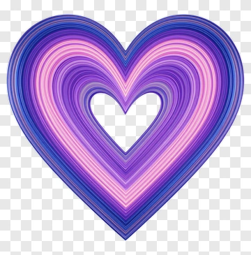 Colorful Heart Shape PNG