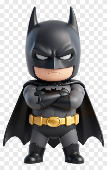 Chibi Batman With Arms Crossed PNG