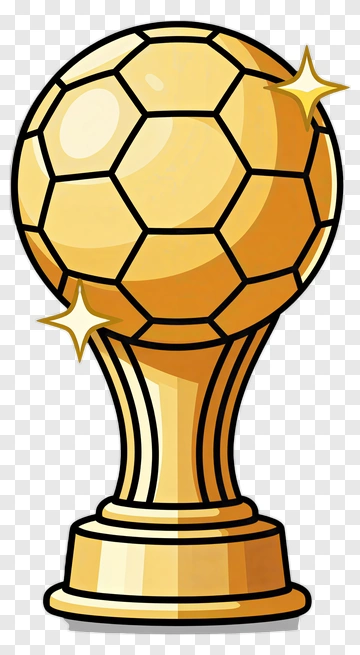 Gold Soccer Trophy PNG