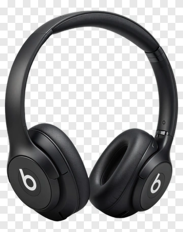 Black Wireless Headphones PNG