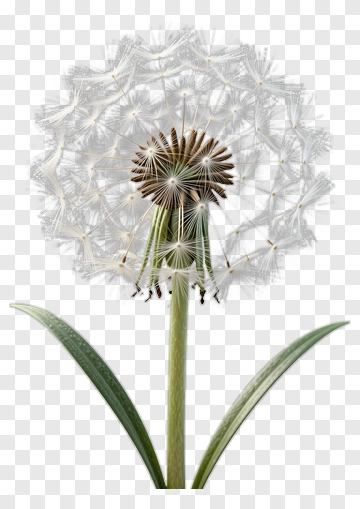 Dandelion Flower With Seed Head PNG