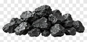 Pile Of Black Coal Rocks PNG